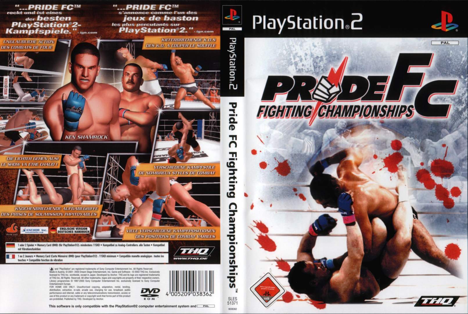 Pride F C Fighting Championships Playstation 2 Eu Version Everygamegoing Com