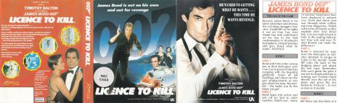 Licence To Kill Front Cover