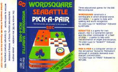 Wordsquare, Sea Battle, Pick-A-Pair Front Cover