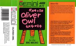 Oliver Owl Front Cover