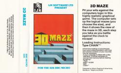 3D Maze Front Cover