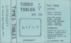 Times Tables Front Cover