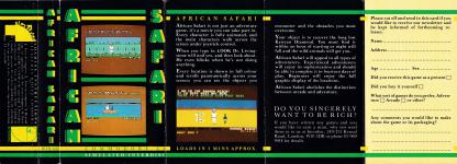 African Safari Front Cover