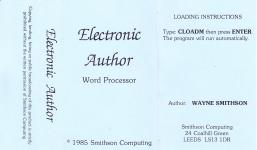 Electronic Author Front Cover