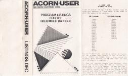 Acorn User #029 (12.1984) Front Cover