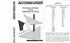 Acorn User #031 (02.1985) Front Cover