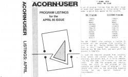 Acorn User #033 (04.1985) Front Cover