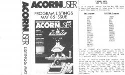 Acorn User #034 (05.1985) Front Cover