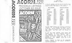 Acorn User #039 (10.1985) Front Cover