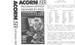 Acorn User #041 (12.1985) Front Cover