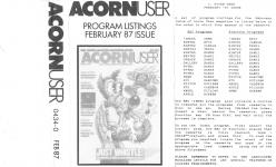 Acorn User #054 (02.1987) Front Cover