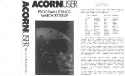 Acorn User #056 (03.1987) Front Cover