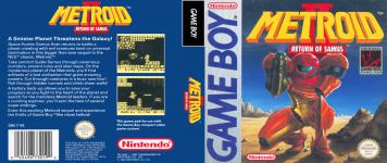 Metroid II: Return Of Samus Front Cover