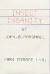 Insect Insanity Front Cover