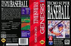 Tecmo Super Baseball Front Cover