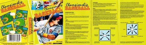 Championship Baseball Front Cover