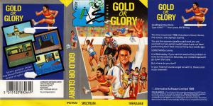 Gold Or Glory Front Cover