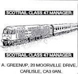 ScotRail Class 47 Fleet Manager Front Cover