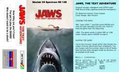 Jaws: The Text Adventure Front Cover