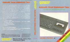 Azimuth Head Alignment Tape Front Cover