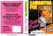 Samantha Fox Strip Poker Front Cover