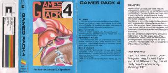 Games Pack 4 Front Cover