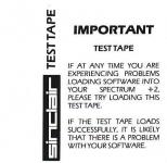 Test Tape Front Cover