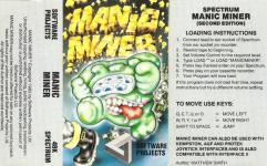 Manic Miner Front Cover