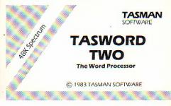 Tasword 2 Front Cover