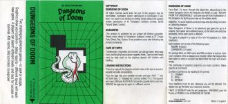 Dungeons of Doom Front Cover