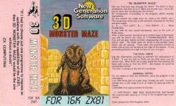 3D Monster Maze Front Cover