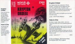 Krypton Ordeal Plus Hole In One Front Cover