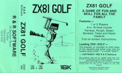 ZX81 Golf Front Cover