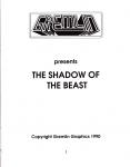 Shadow Of The Beast Inner Cover