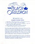 The Black Cauldron Inner Cover