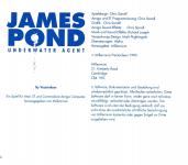 James Pond: Underwater Agent Inner Cover