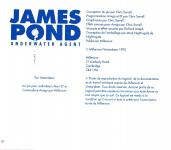 James Pond: Underwater Agent Inner Cover