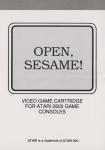 Open, Sesame!: Sesam, Öffne Dich Inner Cover