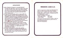 4 Jogos: Mission 3.000 A.D/O Pulador Q' Bert/Cosmicark/Megaforce Inner Cover