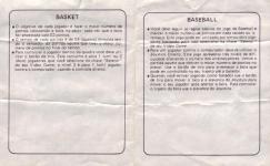 4 Jogos: Pinball/Basket/Baseball/Golf Inner Cover