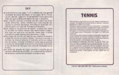 4 Jogos: Sky/Tennis/Freeway/Boxing Inner Cover