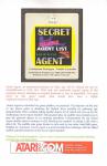 Secret Agent Inner Cover