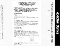 Football Manager Inner Cover