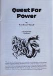 Quest for Power Inner Cover