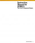 Zork I Inner Cover