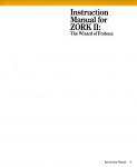 Zork II Inner Cover