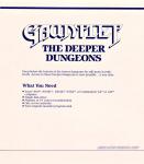 Gauntlet: The Deeper Dungeons Inner Cover