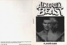 Altered Beast Inner Cover