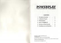 Powerplay: The Game of the Gods Inner Cover