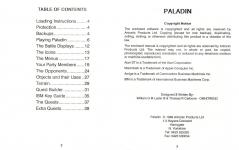 Paladin Inner Cover